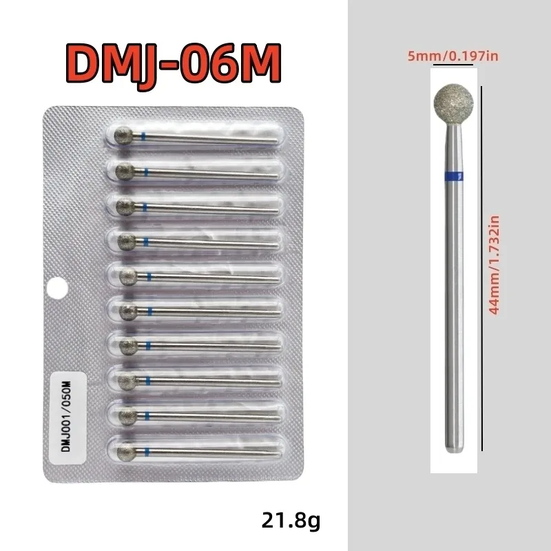 10-teiliges Diamant-Nagelbohrer-Set, Diamant-Fräser für Maniküre, 3/32 Zoll, elektrische Nagelfeile, Nagelhautentferner-Werkzeug – Detail 15