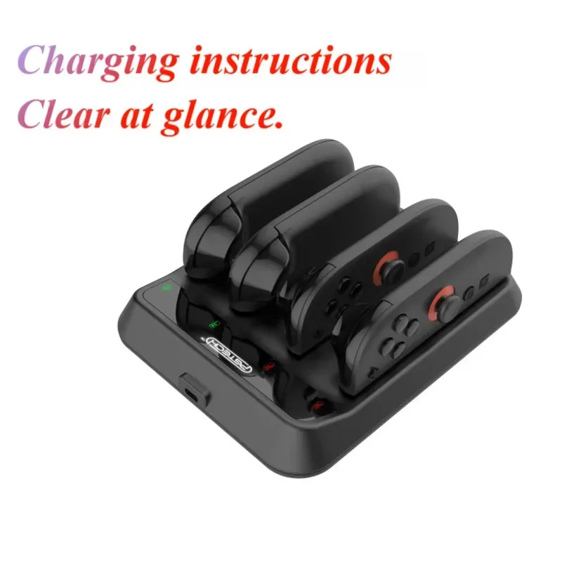 SWITCH2 JoyCon Magnetic Charging Dock 4 Cells NS2 Controller Charging Base SWITCH 2