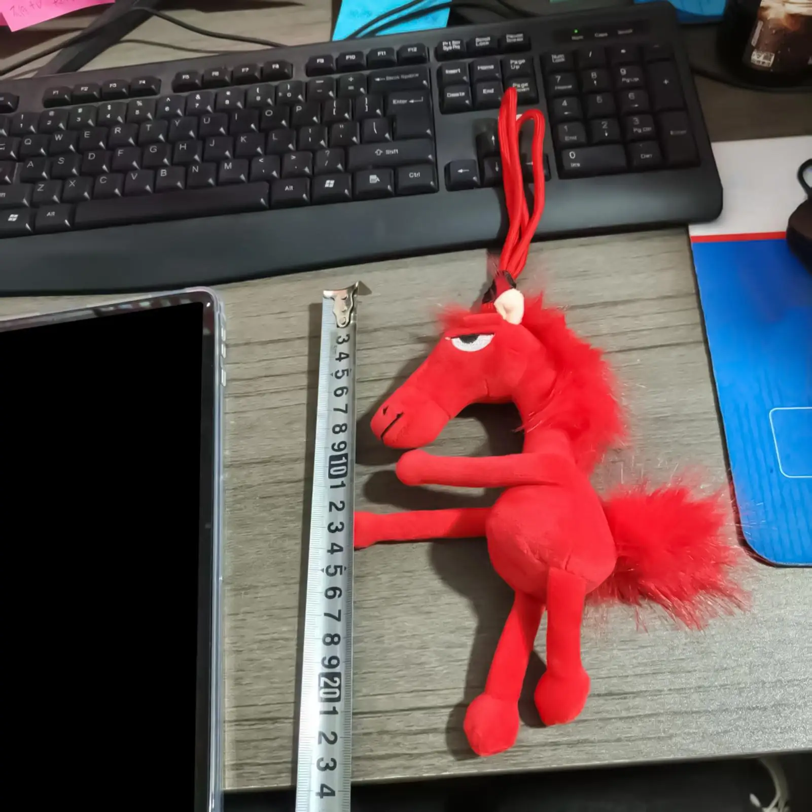 2026 الحصان التميمة أفخم قلادة لينة لطيف الصينية الحيوان المفاتيح الحصان محشوة الحيوان للسيارات أكياس طاولات الطعام متجر المنزل