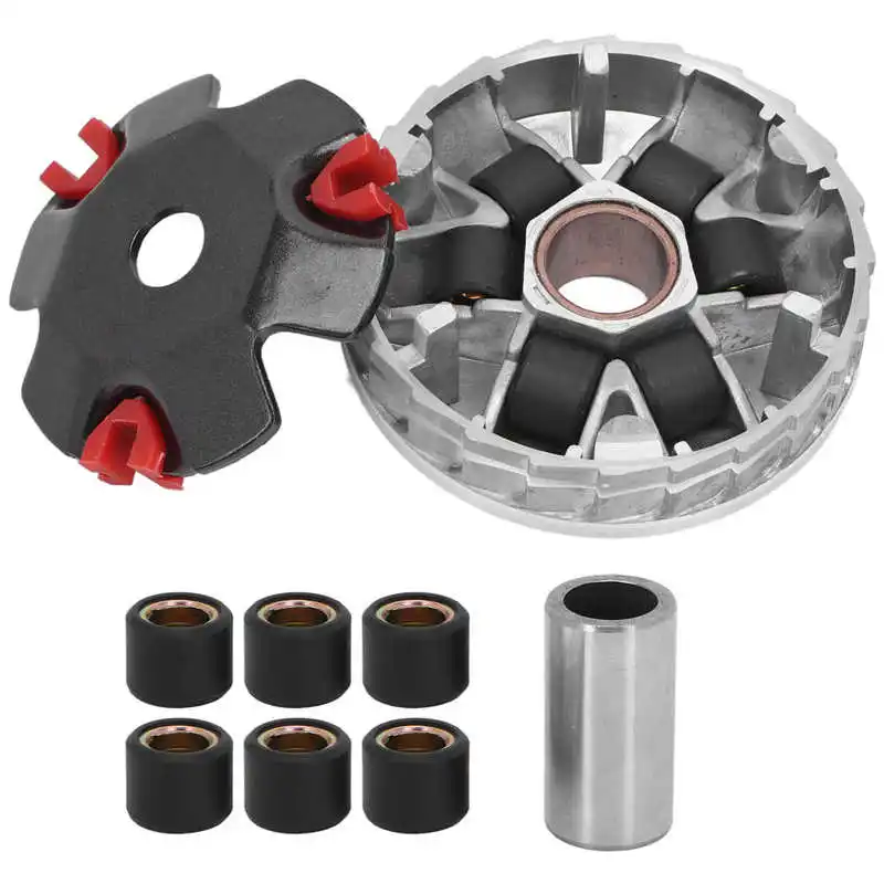 Racing Variator Kit Heat Dissipation High Performance Replacement for GY6 50 139QMB Based Engine Complete Variator Kit