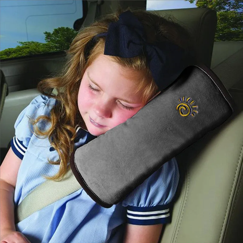

Children Car Shoulder Protective Cover Stroller Plush Safety Belt Cover Kids Pillow Baby Cute Vehicle Cushion Protection Cushion
