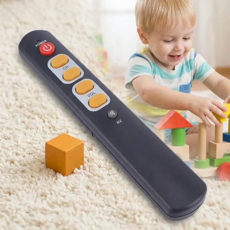 Learning Remote For TV With 6 Large Keys Universal Smart Controller Easy Setup Ideal For Elderly People And Kids At Home