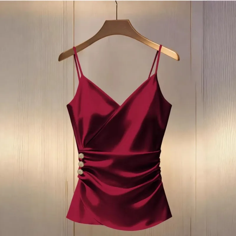 Cross-border Women's Summer New Unique Cross-neck Thin Short Top, Sexy Backless Top, New European and American Style, Hot Girl