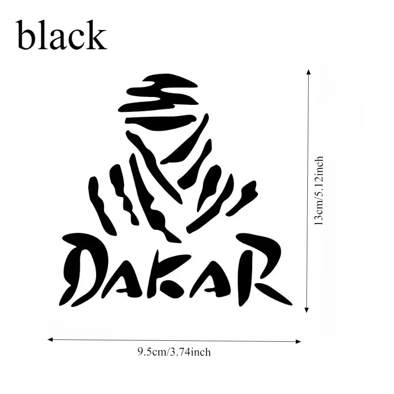 1PC For Dakar Motorcycle Reflective Stickers Personalized Windshield Decals For Bike Body Decoration And Modification view 2