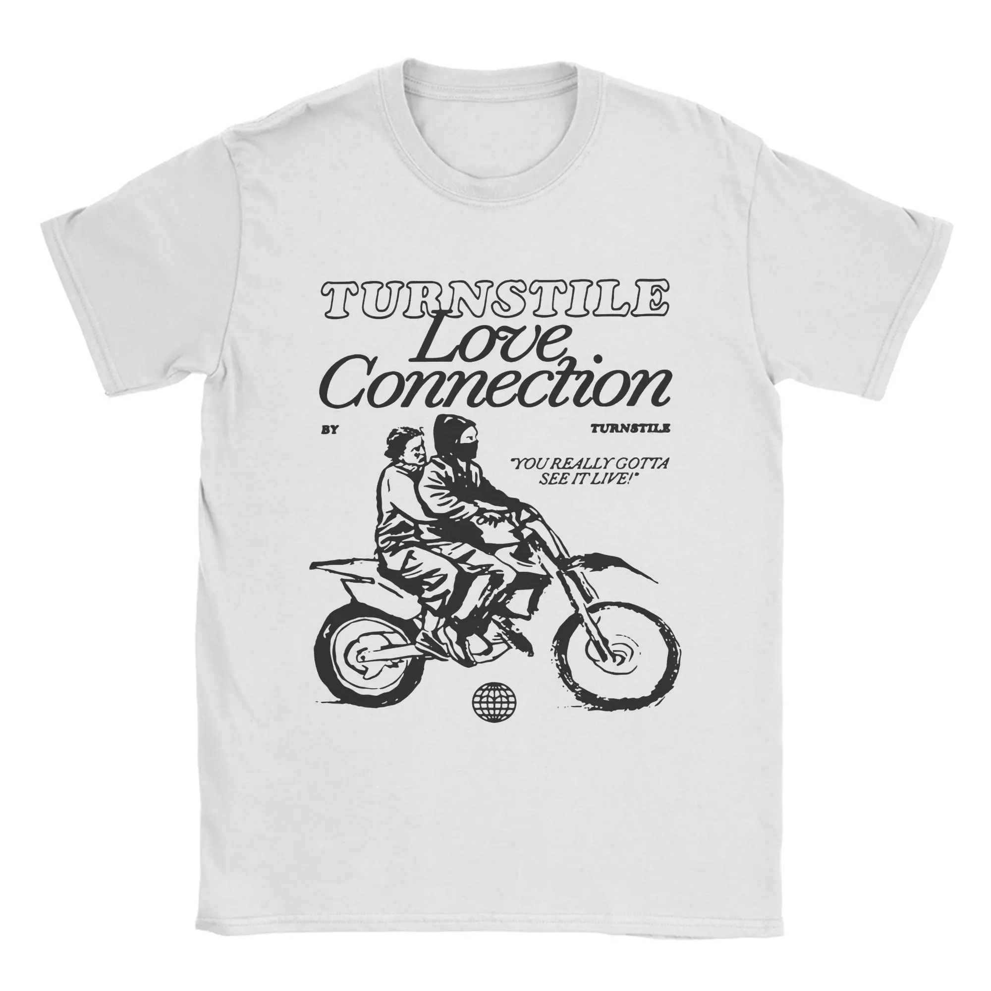 Love Connection  Men's T Shirt Turnstile Vintage Tee Shirt Short Sleeve Round Collar T-Shirts Cotton New Arrival Tops