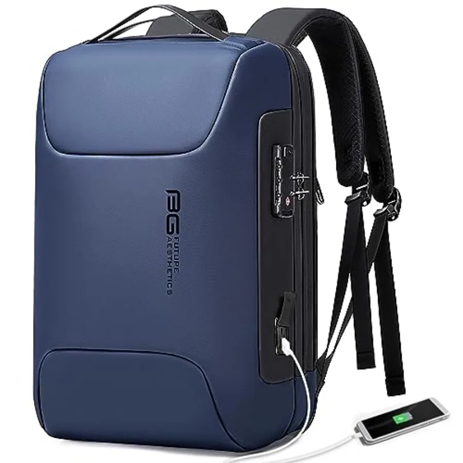 

Anti Theft Business Backpack Fits 15.6 Inch LaptopLock Backpack with USB3.0 Charging Port for Office Work Laptop Backpack for M