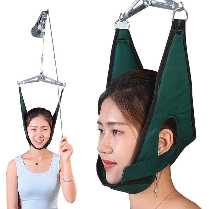 

Chiropractic Tools Neck Harness Neck Stretcher Hanging Cervical Traction Device Neck Stretching Belt Osteochondrosis Pain Relief