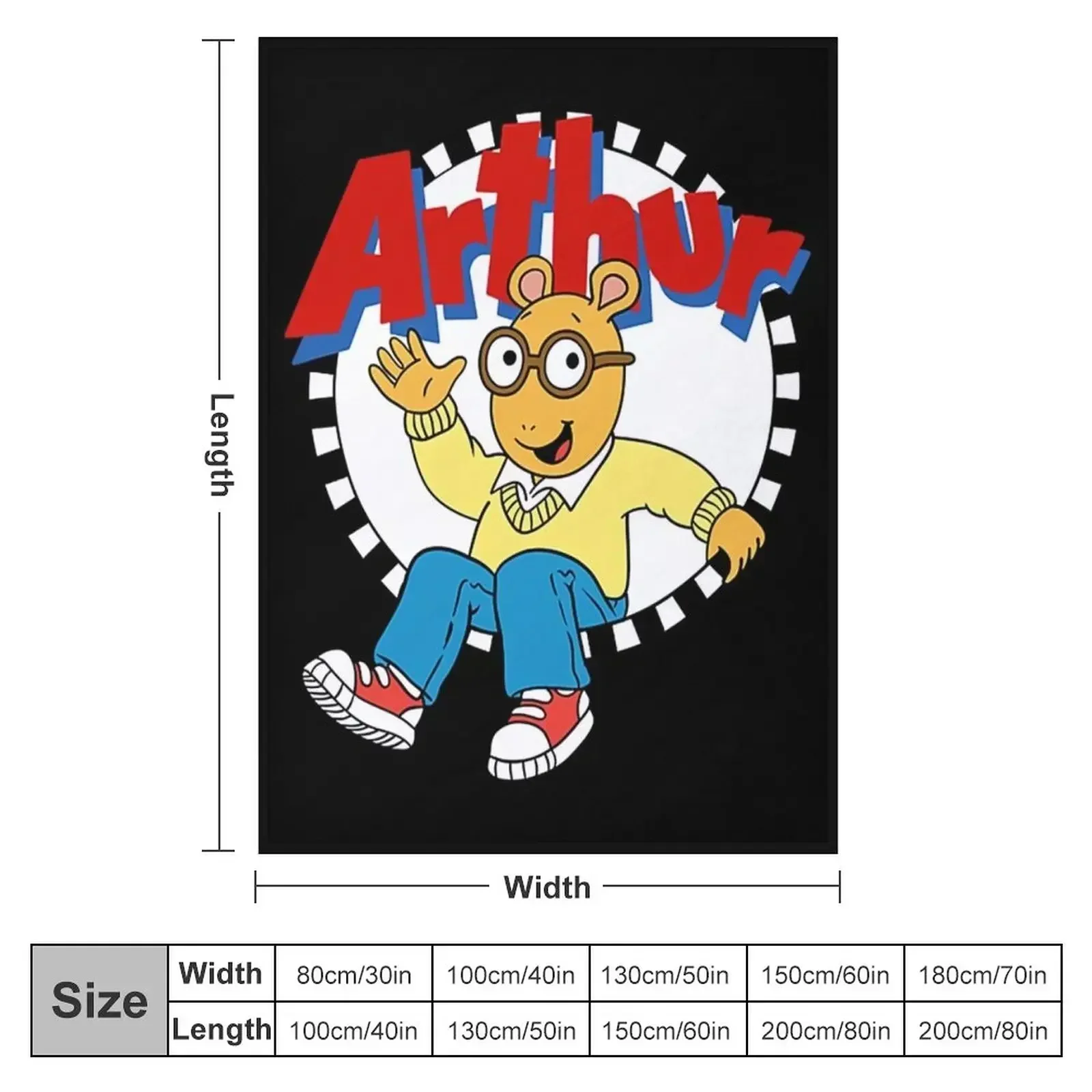 Arthur cartoon Throw Blanket Comforter Bed Thermals For Travel Flannel for sofa Weighted Blankets