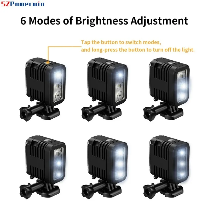 45 Meters Waterproof Video LED Diving Light Spot Lamp for Go Pro Gopro Underwater Fill Light Action Camera Accessorises