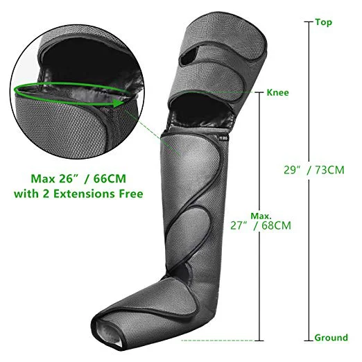 Leg Compression Massager for Foot and Calf Circulation Massage Air Leg Wraps