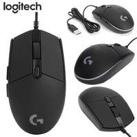 Logitech G102 Wired Mouse Mechanical Button Gamer Mice 200-8000DPI Computer Mouse RGB Rechargeable Mouse For PUBG Laptop PC