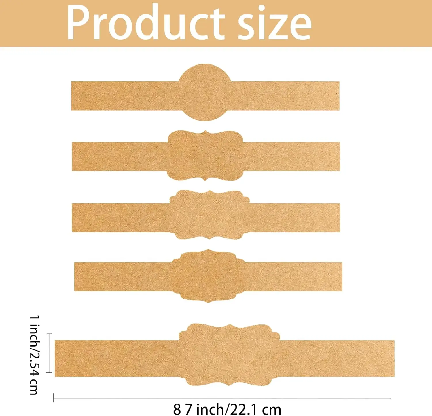 Brown Kraft Soap Labels Stickers 120pcs Soap Labels Stickers Soap Packaging Paper Wrap for Homemade Soap Wrap Tags