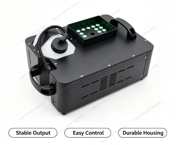 1500W LED Colorful Fog Machine Vertical 24x9W Stage Effect Professional Smoke Machine