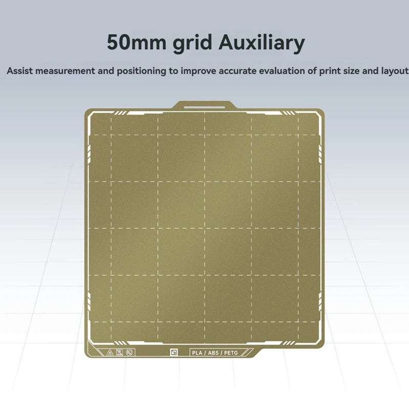 

For Panda Build Plate for Lab P1S P1P Sheet Spring Steel 257x257mm Textured Pei Sheet for Bambulabs Heated [No.3 Elnic]