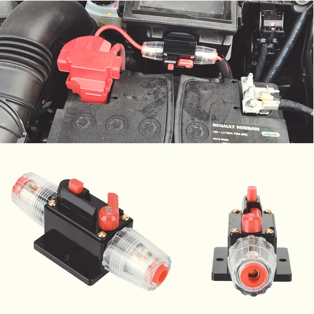 Disyuntor  fusible reiniciable, disyuntor  20a, 30A, 40a, 50A, 60a, 80a, 100A, 125A, 150A, 12V, 24V CC, para coche y camión