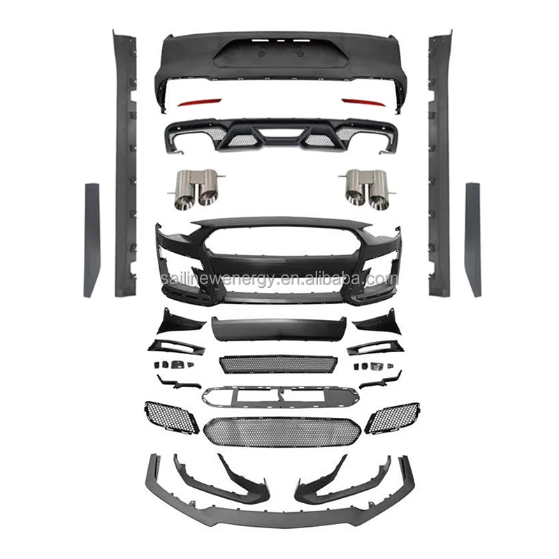 

2018-2022 Mustang GT500 Body Kit Manufacture GT500 Style Front Bumper Side Skirts Rear Bumper Auto Parts