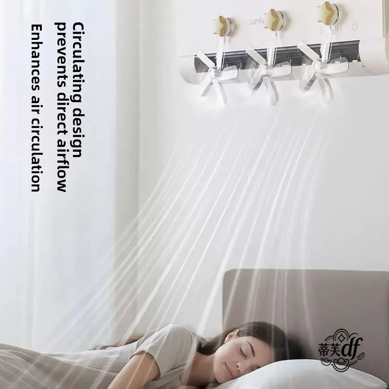 

Suction Cup Style Air Conditioner Outlet Fan Diffuser Wind Shield No Installation Required Home Use Plastic European Style