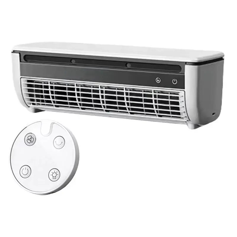 AC39-Wall-Mounted Air Cooler Fanquick Cooling Leafless Mini Air Conditioner Wireless Quiet Electric Fans With Remotecontrol image 5