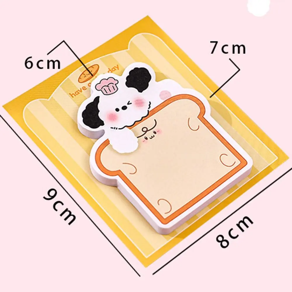 5 stks/zak Kawaii Puppy Hond Memo Pad Creatieve Scheurbare N Times Sticky Notes multifunctionele Kleverigheid Bladwijzer Label