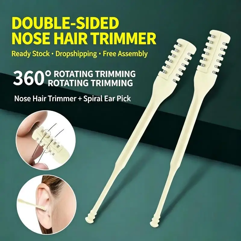 New 3/5/10Pcs Nose Hair Remover 360 Rotating Nasal Clippers Nose Hair Trimmer for Women Men Manual Nose Hair Trimme