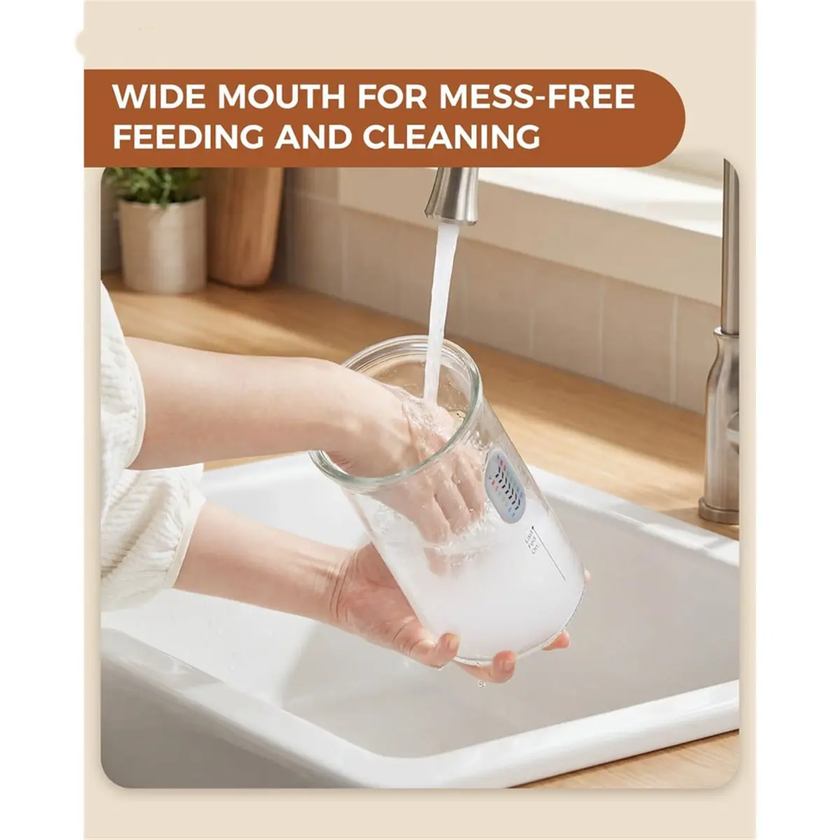 

Стеклянная банка для закваски с трекером для отслеживания процесса (1,2 л) с маркировкой даты и термометрической полоской