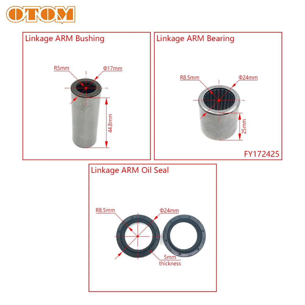 For HONDA CRF230L 08 CRF230F 09 Linkage ARM Swingarm Triangle Lever Motorcycle Maintenance Kit Bearing Bushing Oil Seal Needle