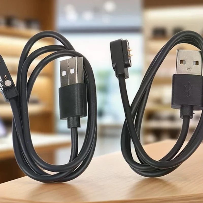 Universal Smart Watch Charger Cord Magnetic Charging Cable 2 Pin 4 Pin USB Charger For Smart Watch Charging Cable