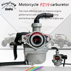 PZ19 Motorcycle Carb 19mm Hand Choke Carburetor For 50cc 70cc 90cc 110cc Off Road Motorcycle Dirt Pit Bike Quad ATV