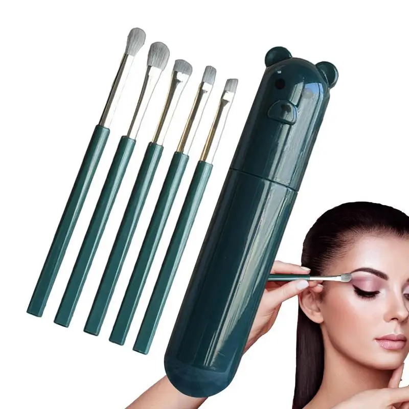 

Eye Makeup Brush Set 5pcs Eye Brush Set For Eye Shadow Makeup Professional Eyeshadow Makeup Brushes With Case Blending Brush For