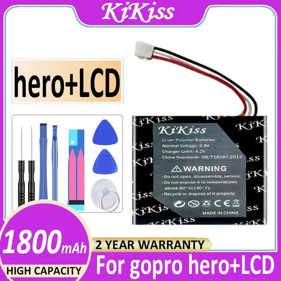 

Safe Good Low-Temperature Performance 1800mAh For Gopro hero+LCD Chohb-101 Camera Camera Battery
