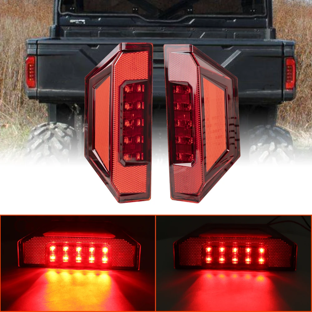 Rear Lights LED Taillights LED Taillights Brake Light Tail Light Red/Black for Polaris RZR 1000 Ranger 400 Ranger 500 570 800