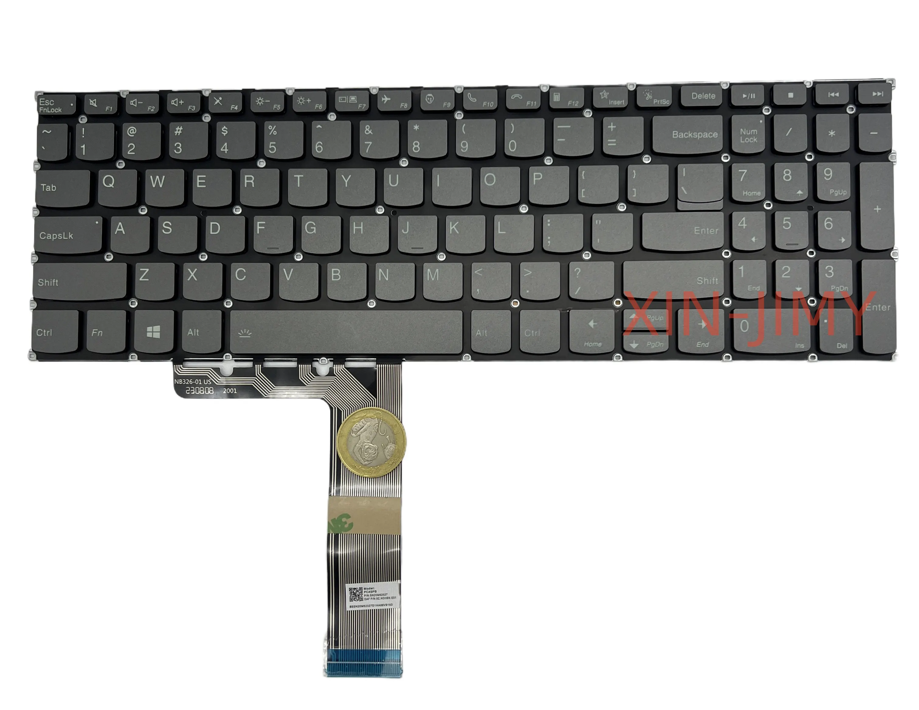 US Laptop Keyboard For Lenovo XiaoXin Air-15ARE 15ITL 2020 15ALC 15IIL 2021 F10 Phone-key with backlit