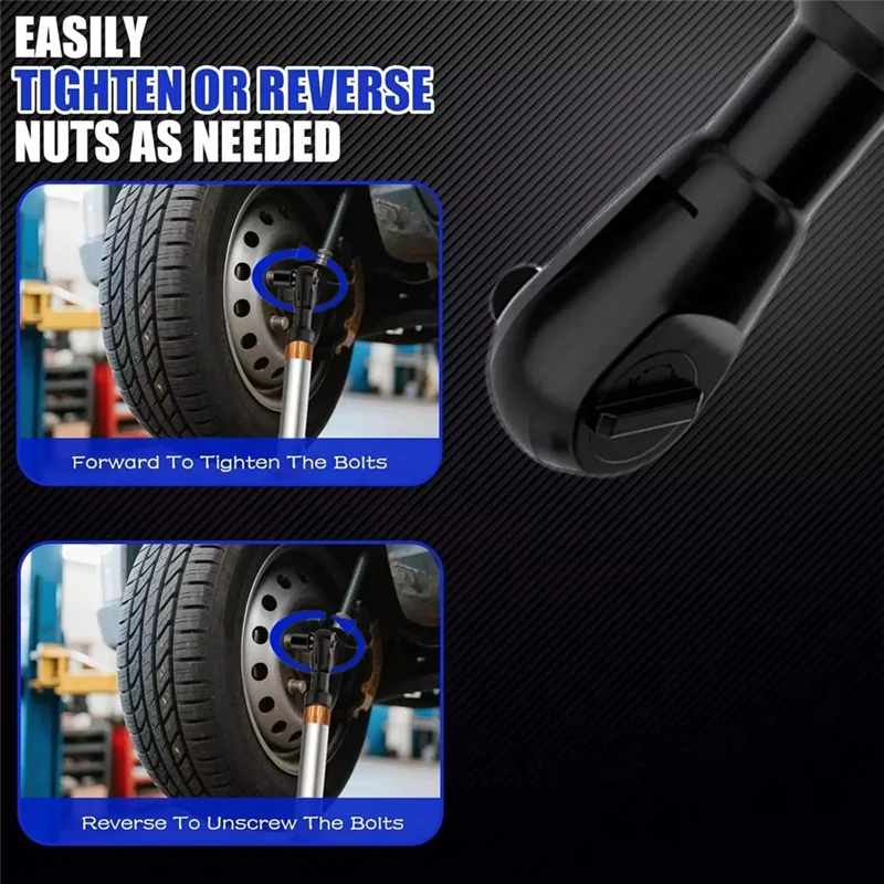 ABFS Llave de extensión de impacto compensada, transmisión por cadena, extensor de extensión de accionamiento de 1/2" para taladro eléctrico, alto par