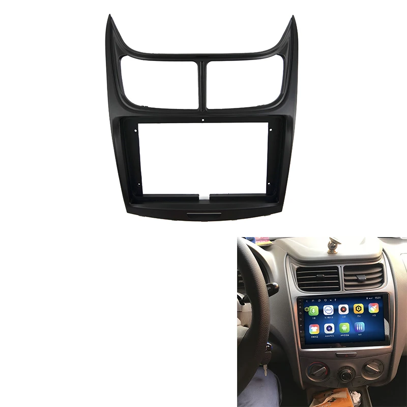 

9Inch 2DIN Car Audio Radio Big Screen Fascia Frame Adapter DVD Dash Fitting Panel Frame Kit For Chevrolet Sail 2011