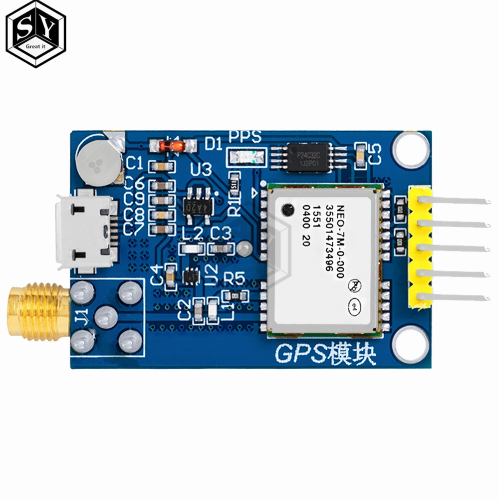 GPS Neo-6m وحدة تحديد المواقع عبر الأقمار الصناعية مجلس التنمية NEO-7M 7M NEO-8M neo-9m لاردوينو STM32 C51 51 MCU متحكم