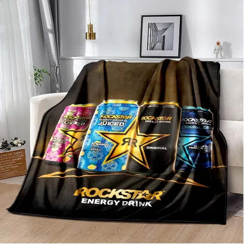 Rockstar Energy Drink Blanket,sport Throw Blankets,Sofa Bde Car Living Room Bedroom Blankets,Decke,frazad,coperta