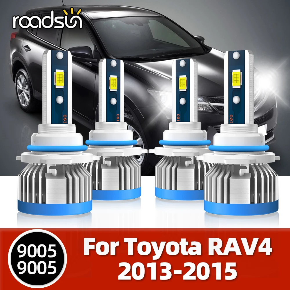 

Roadsun Lamps Bulbs Car Auto Lights 16000LM CSP White 12V For Toyota RAV 4 RAV4 2013 2014 2015 Replacement Headlamp Turbo Luces
