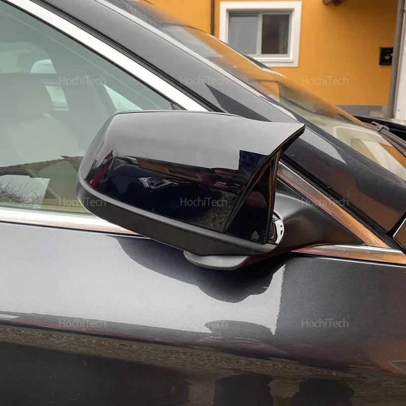 Für BMW 5 6 7 Serie E60 E61 E63 E64 F06 F07 F10 F11 F13 F01-F04 Carbon Faser muster Schwarz Seite Flügel Rückspiegel Abdeckung Kappe – Detail 35