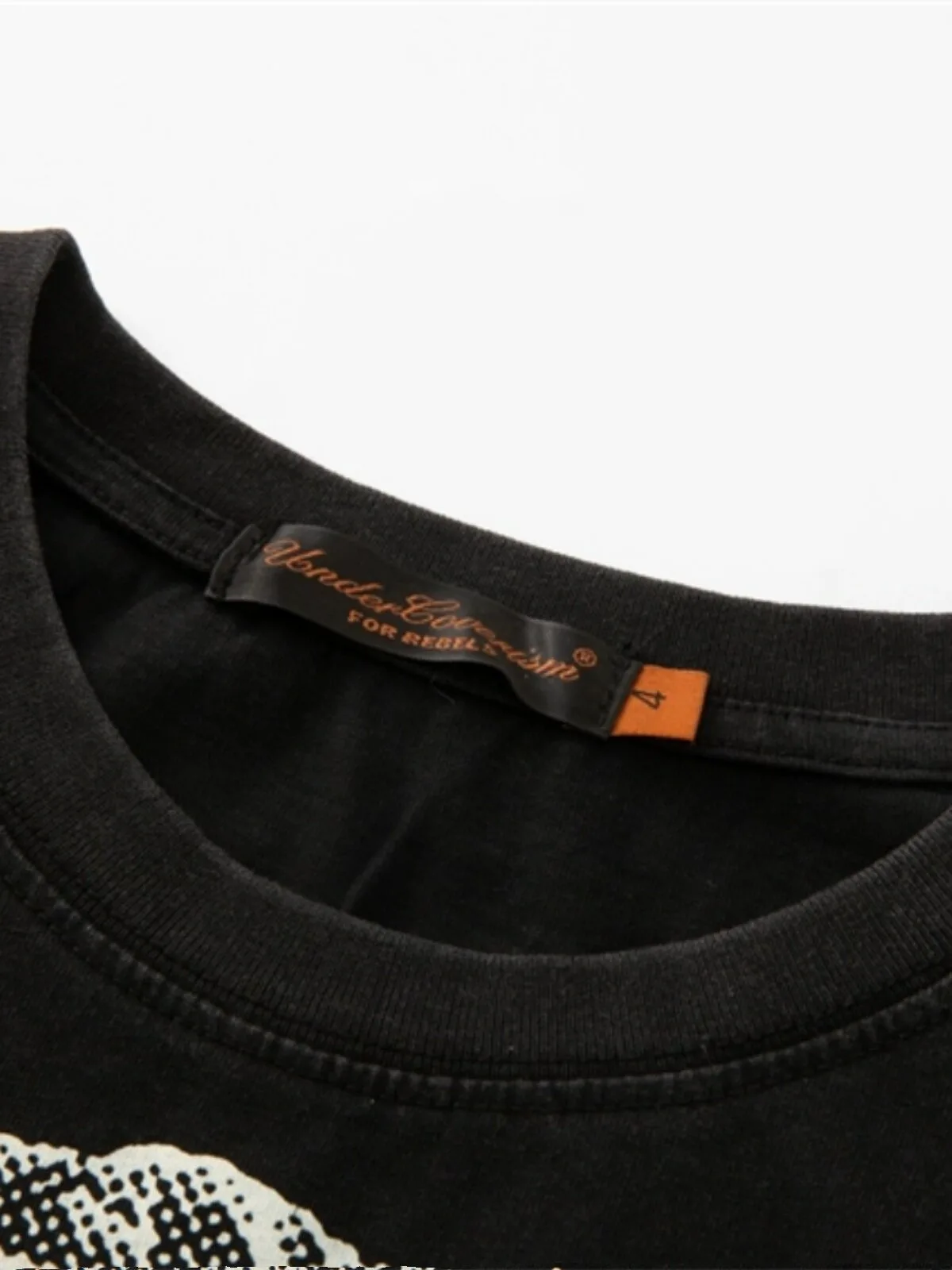 Undercover05ss Travis Scott Same Print Summer Tees Washed Distressed Loose Short Sleeved T-Shirts
