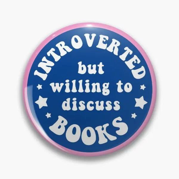 Интроверсия, но готов обсудить книги, мягкая кнопка, булавка для шляпы, металлическая брошь на воротник, Милая женская забавная булавка на лацкан