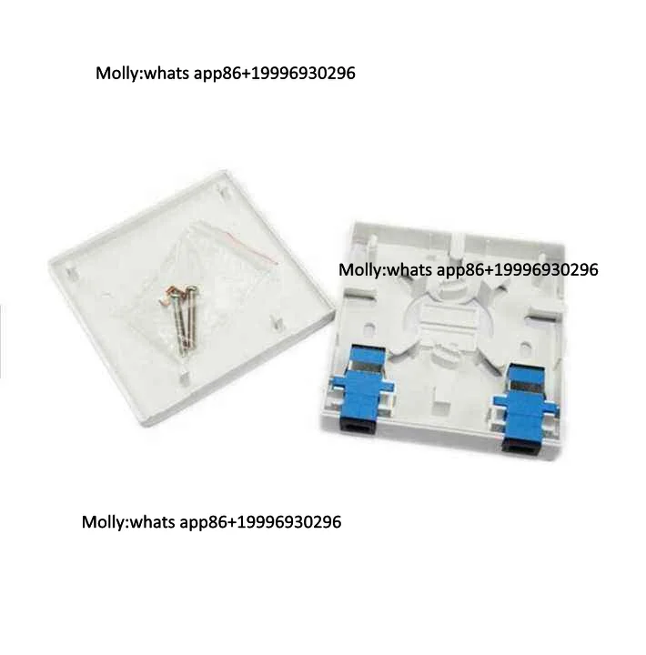 Optical Panel Optic Terminal Box Wall Mounted Indoor 2 Port 86 Type Optic Faceplate