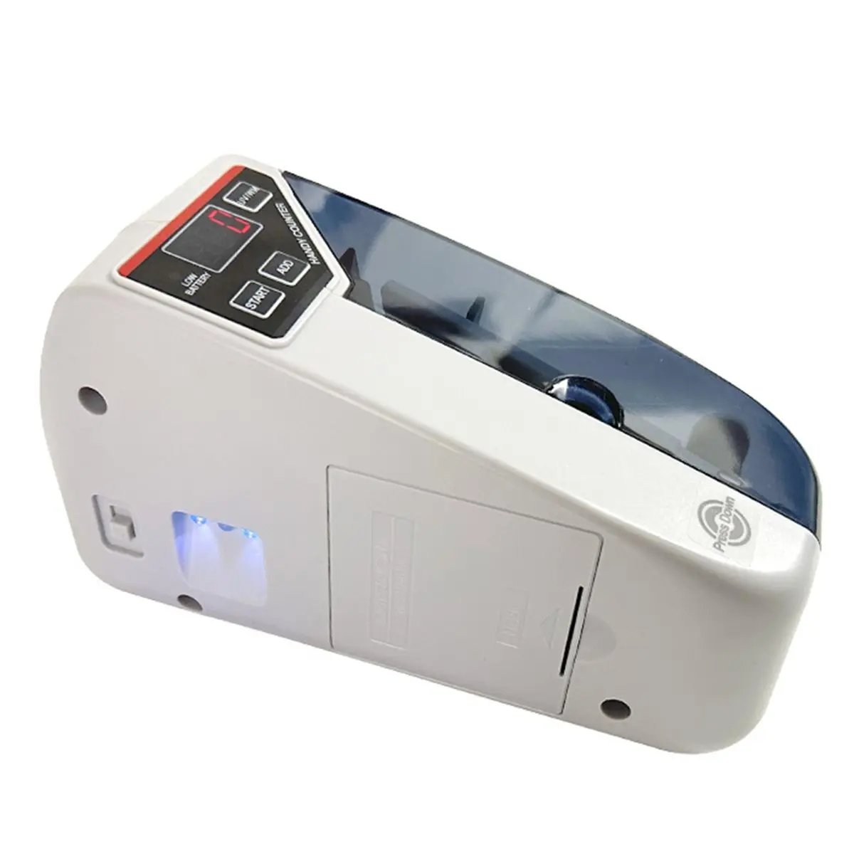 A46U UV Fake Notes Detector V30 Mini Portable Handy Money Checker Machine for Cash and Banknote Paper Currency EU Plug