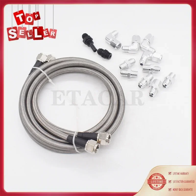 

Новая гибкая оплетка из нержавеющей стали, шланг охлаждения трансмиссии, подходит для Newwer 4L80E и Chevy 1996