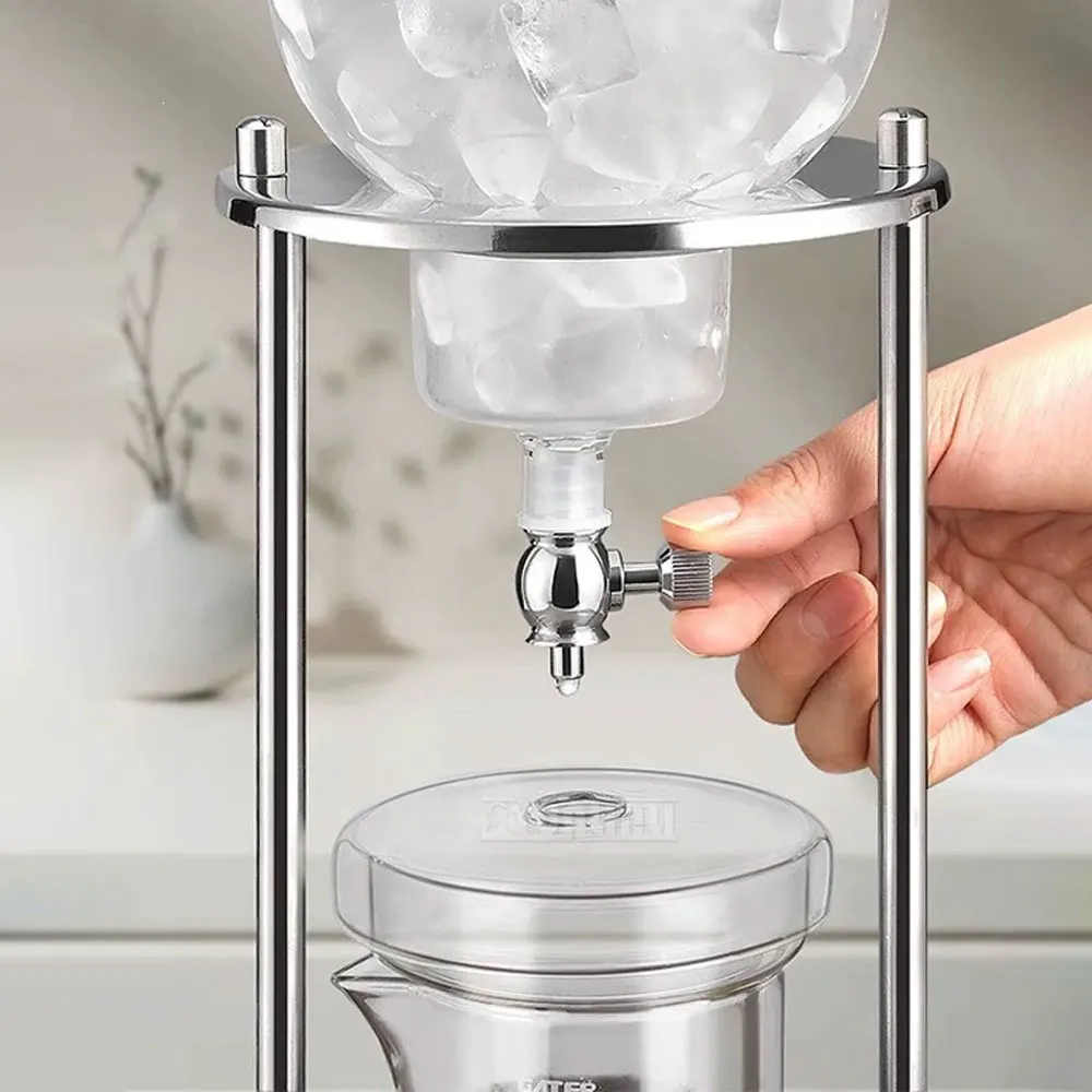 Hand brewed coffee, ice drip coffee pot, glass cold brew tea pot, ice drip brew tea pot, cold brew pot