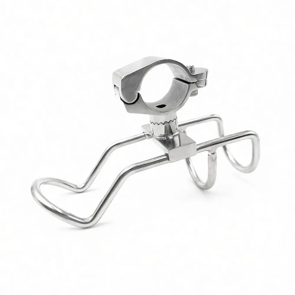Adjustable Stainless Steel Fishing Pole Holder For Boat Yacht Railing Mounting Marine Accessory Rod Stand Support