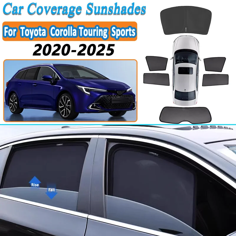 Sun Shade For Toyota Corolla Touring Sports 2020-2025 Mesh Windows Sunshade Side Windows Visor  Privacy Curtain Car Accessories