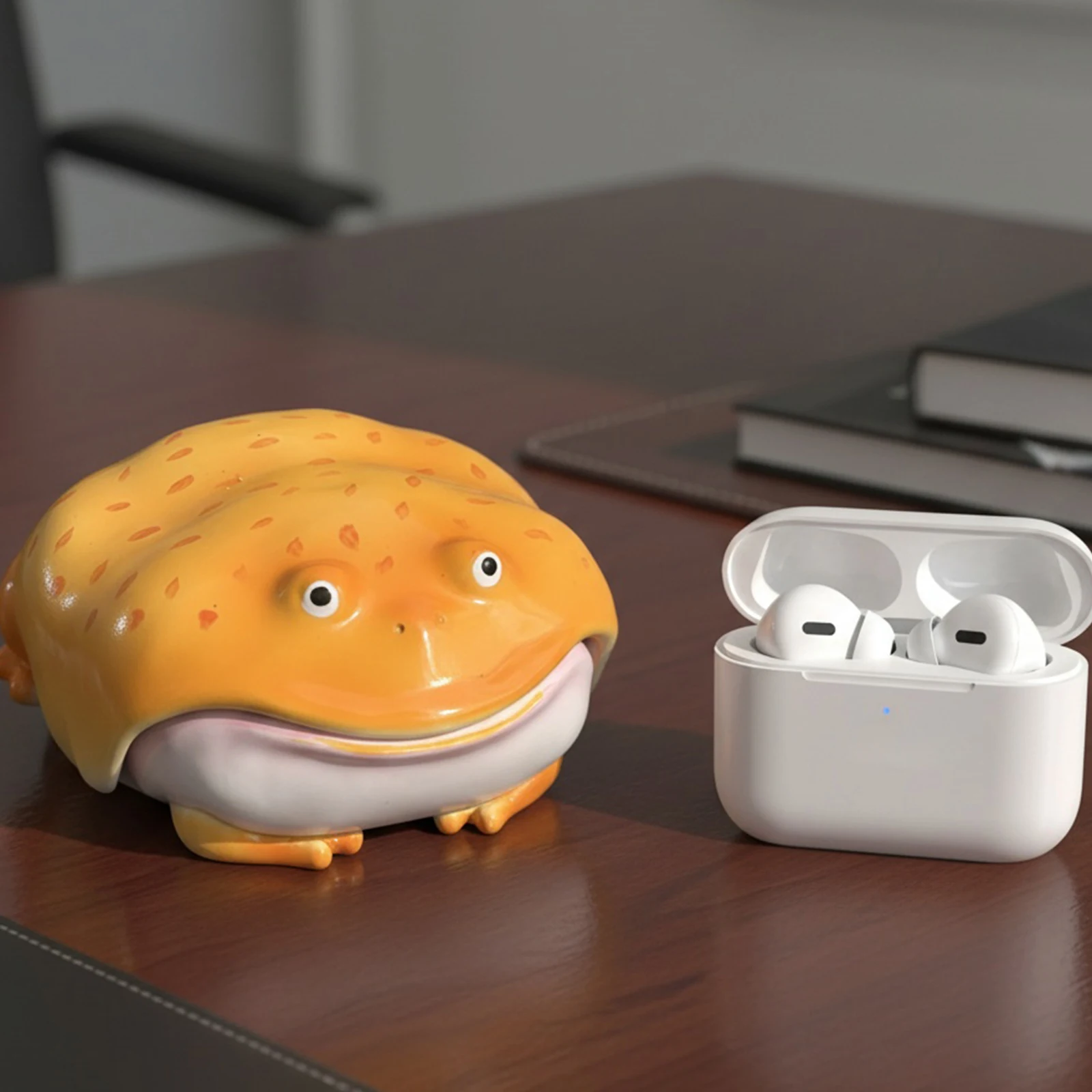 

Забавный защитный чехол-футляр «Гадкая лягушка» для наушников AirPods 4/Pro3/Pro2 поколения, креативный дизайн, аксессуар