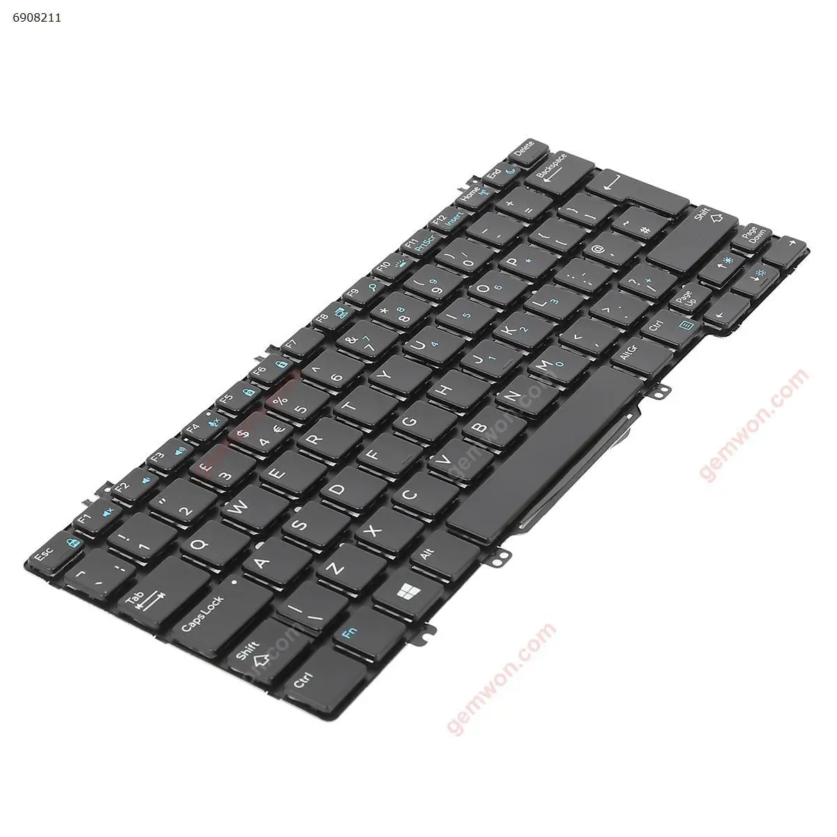 UK Laptop Keyboard for Dell Latitude E5280 E5289 E7280 E7390 Black with Backlit