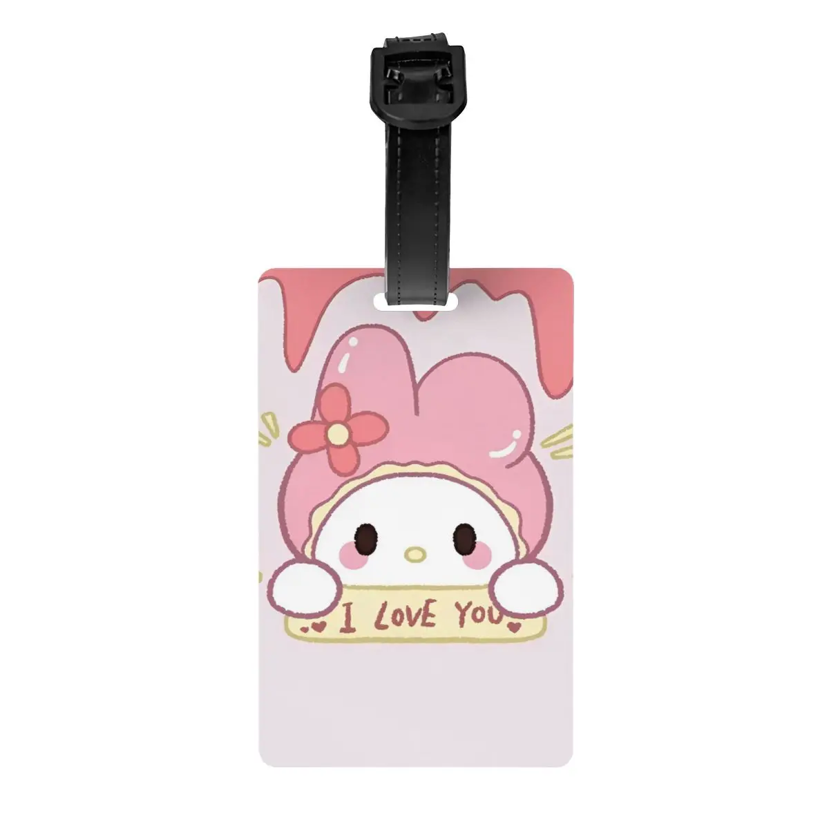 

My Melody Kawaii Sanrio Luggage Tag Suitcase Silica Gel Travel Accessories Holder Baggage Tag ID Address Baggage Name Tags Gifts