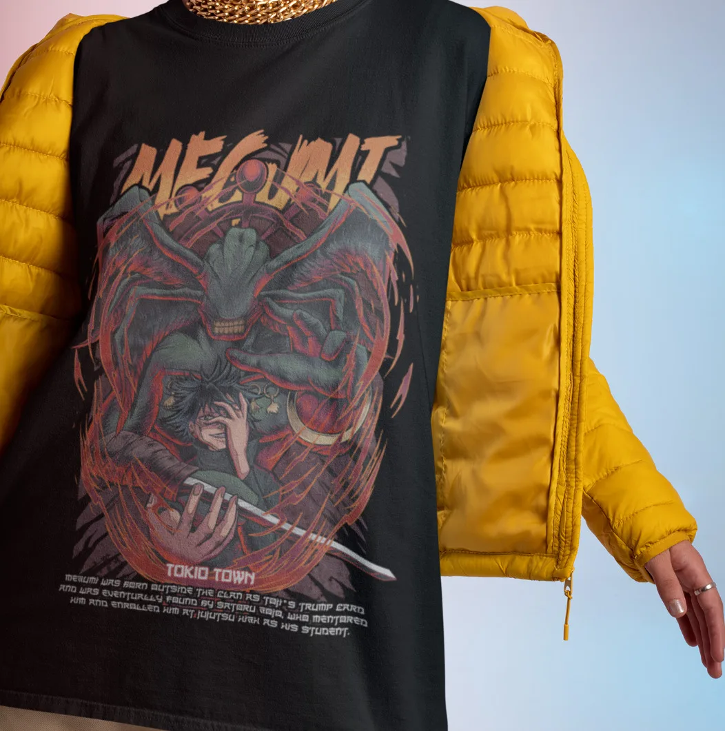 Футболка Megumi Fushiguro Mahoraga juюттусу Kaisen JJK Sukuna аниме